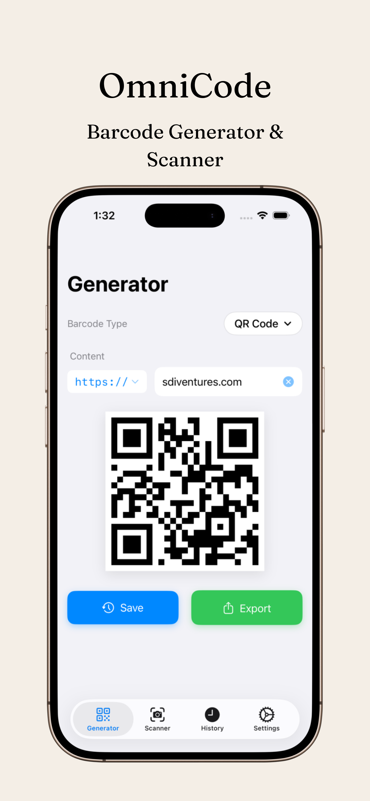 OmniCode - Barcode and QR code scanner