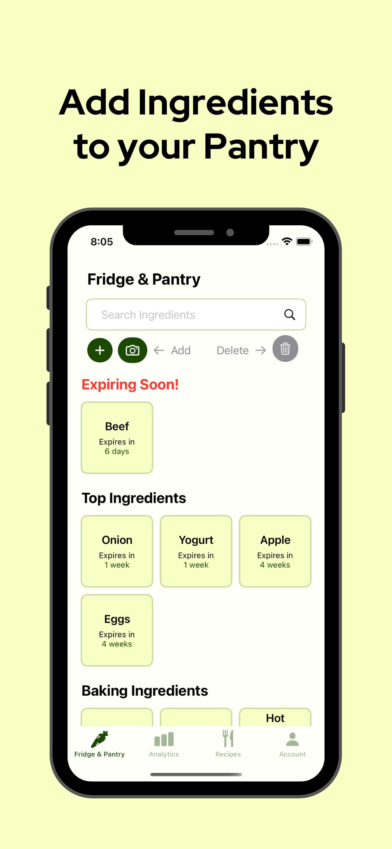 CookGenius - Pantry Management
